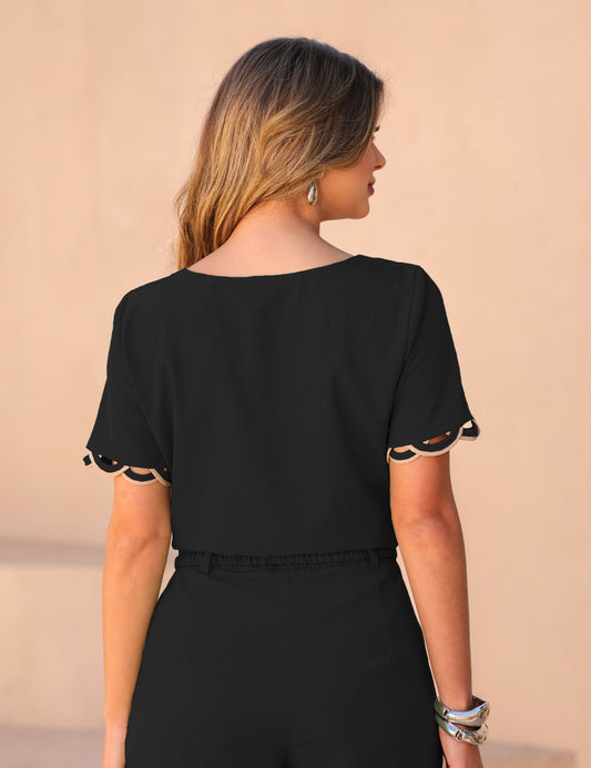 Conjunto Blusa & Pantalón | Negro