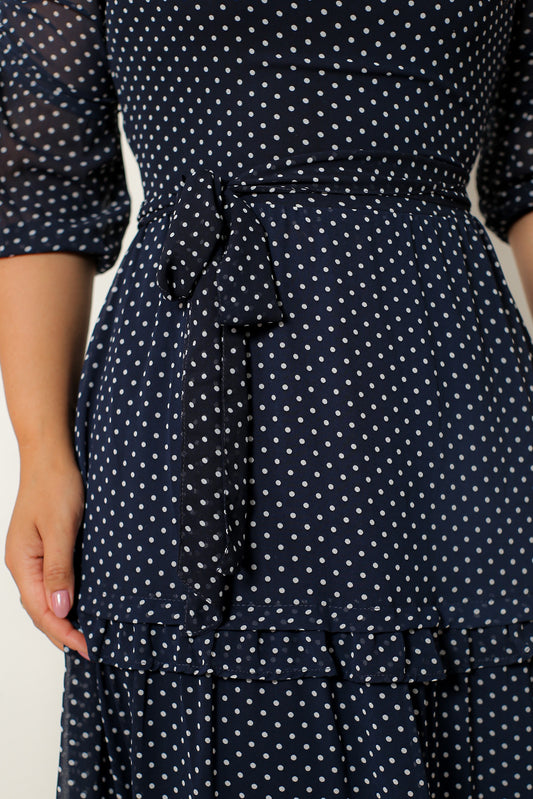 Vestido Polka Dot Chic