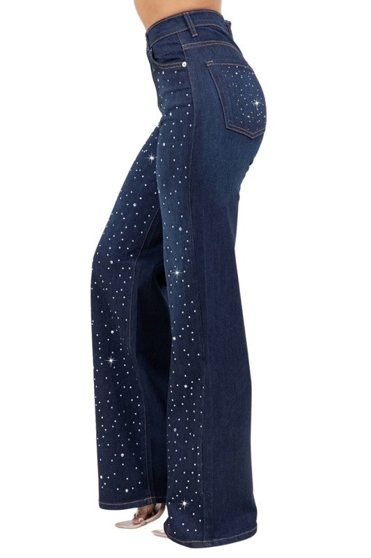 Denim Rhinestone