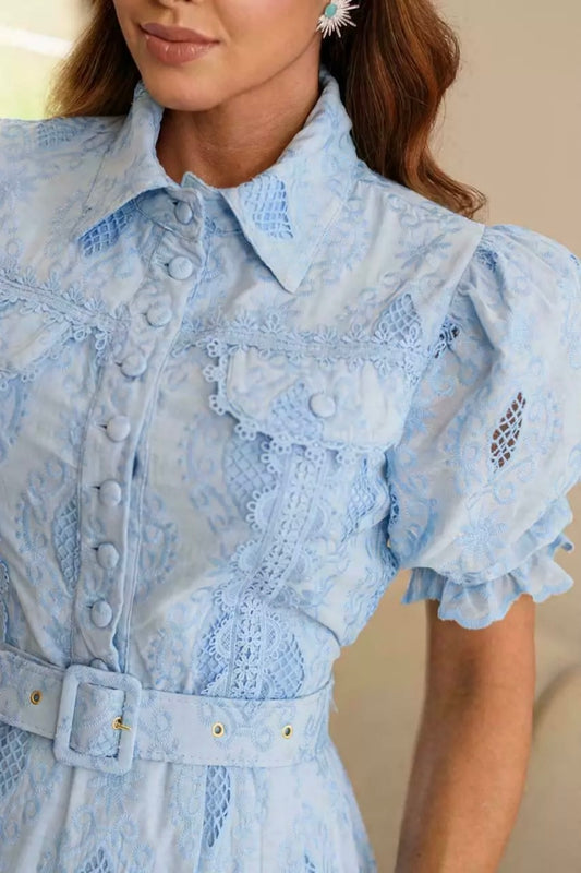 Vestido Laise Royal Celeste