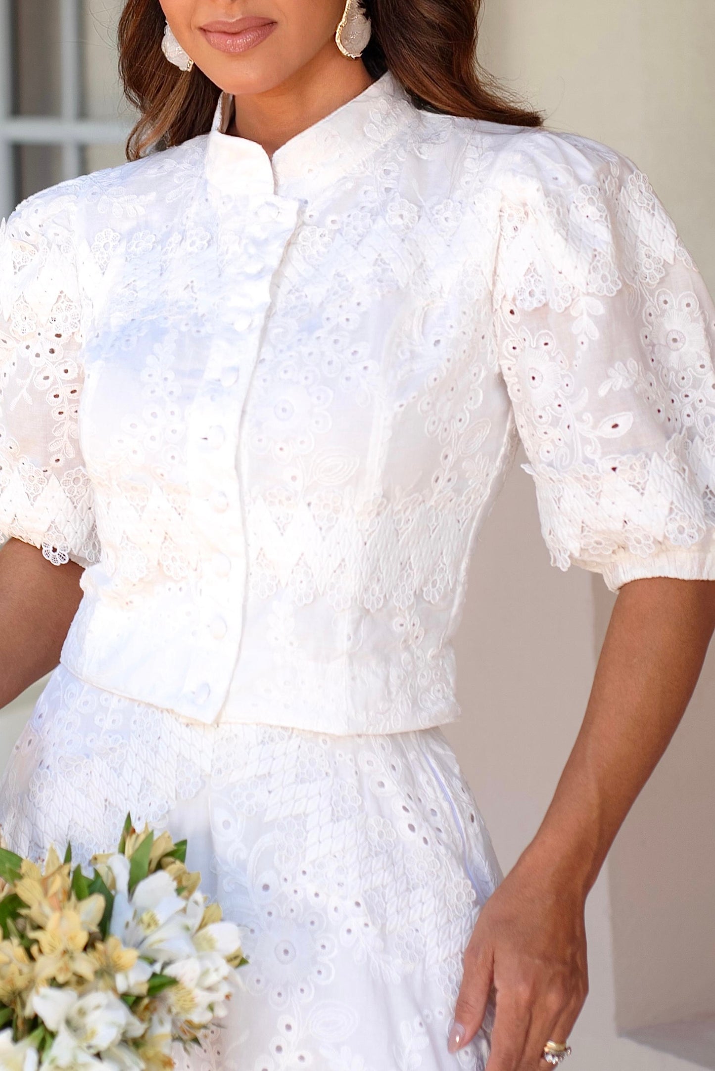 Conjunto Flor de Algodón | Blanco