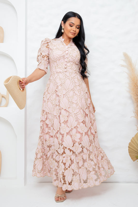 Vestido Encaje Richelieu