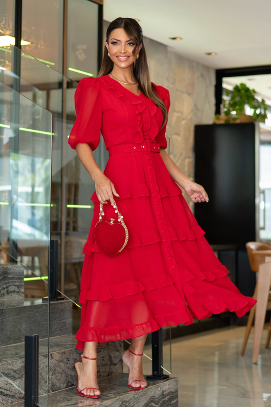 Vestido Valentina | Rojo
