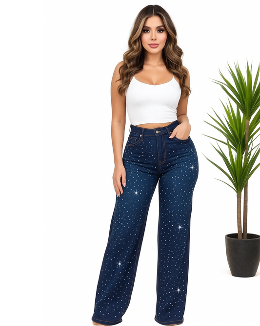 Denim Rhinestone