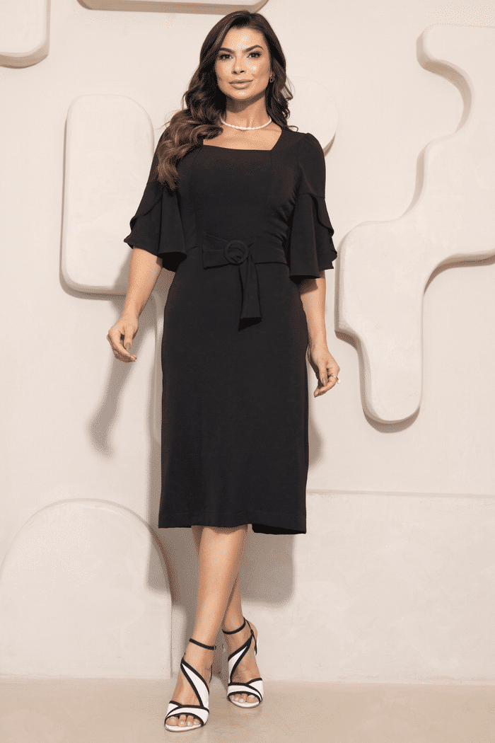 Vestido Ejecutivo Negro