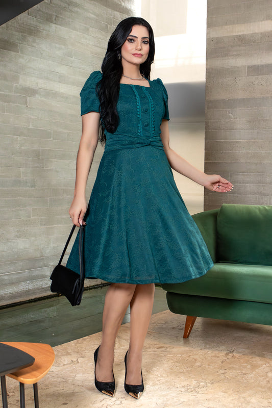 Vestido Aura Teal