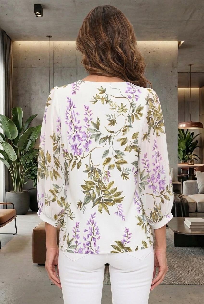 Blusa Estampada Glicinia