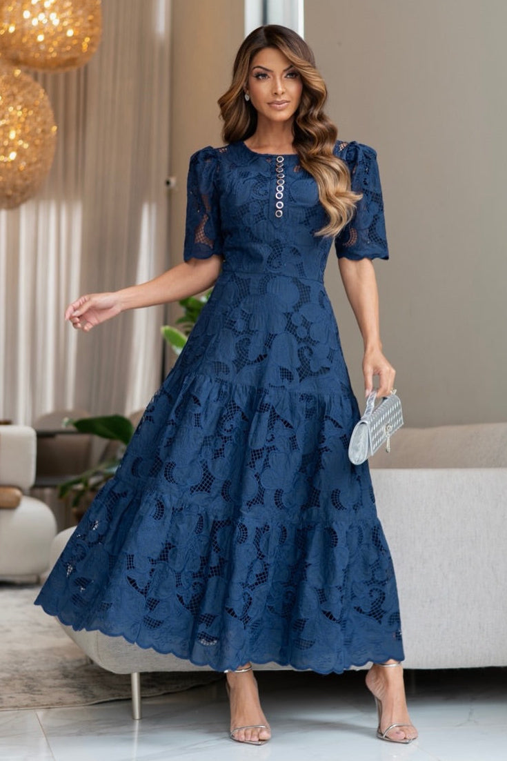 Vestido Bleu Navy Romance