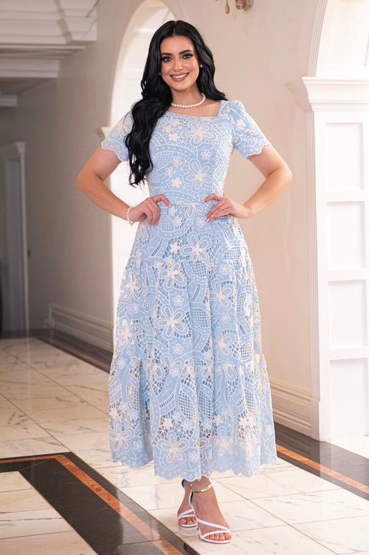 Vestido Richelieu Serenity Blue