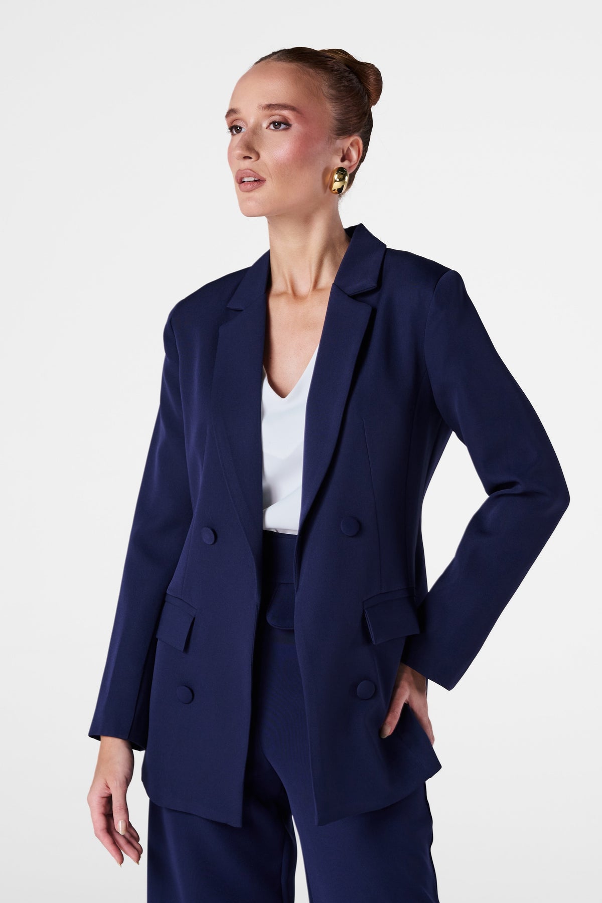 Conjunto Ejecutivo Estructurado Azul Marino