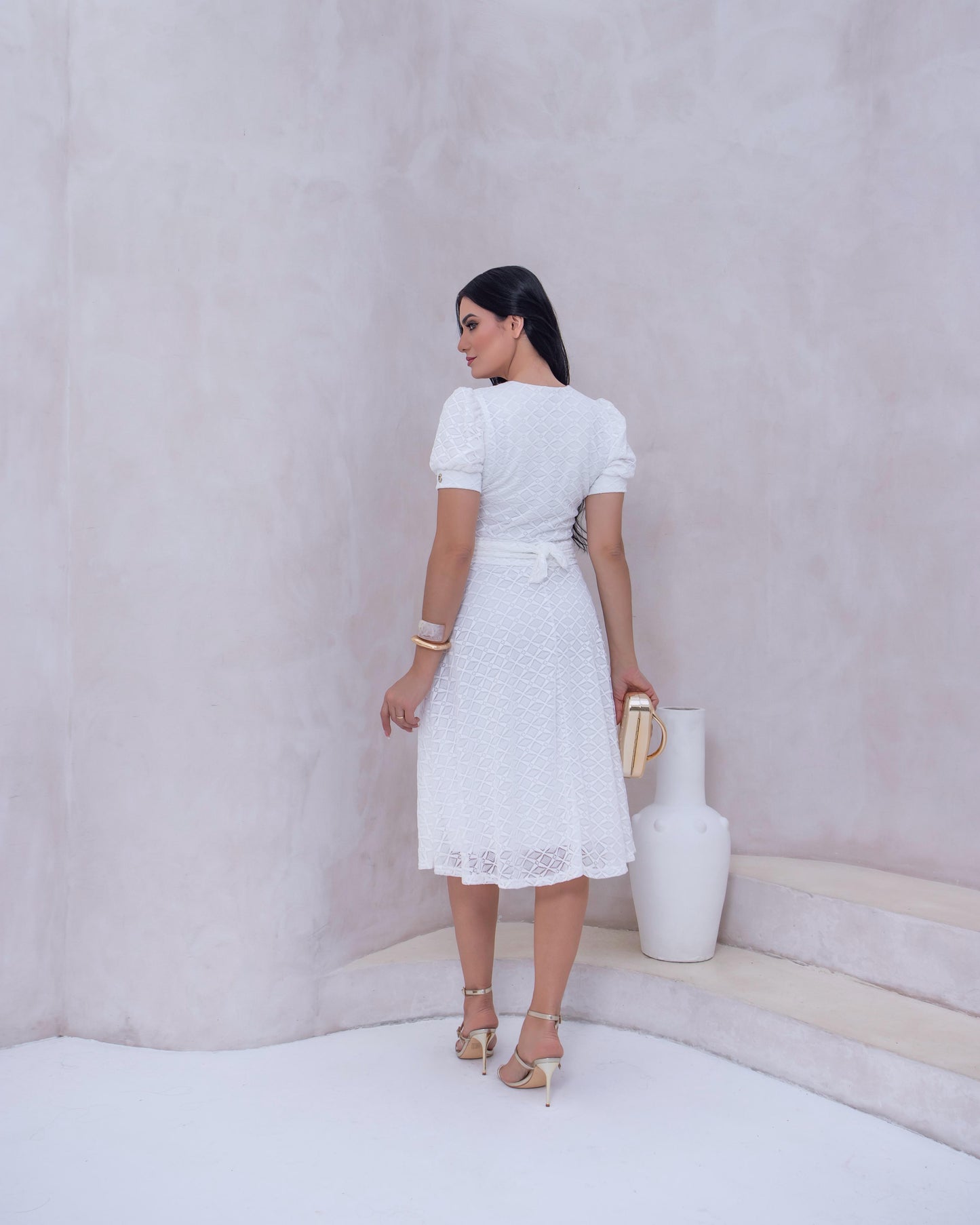 Vestido Encaje Romántico | Blanco