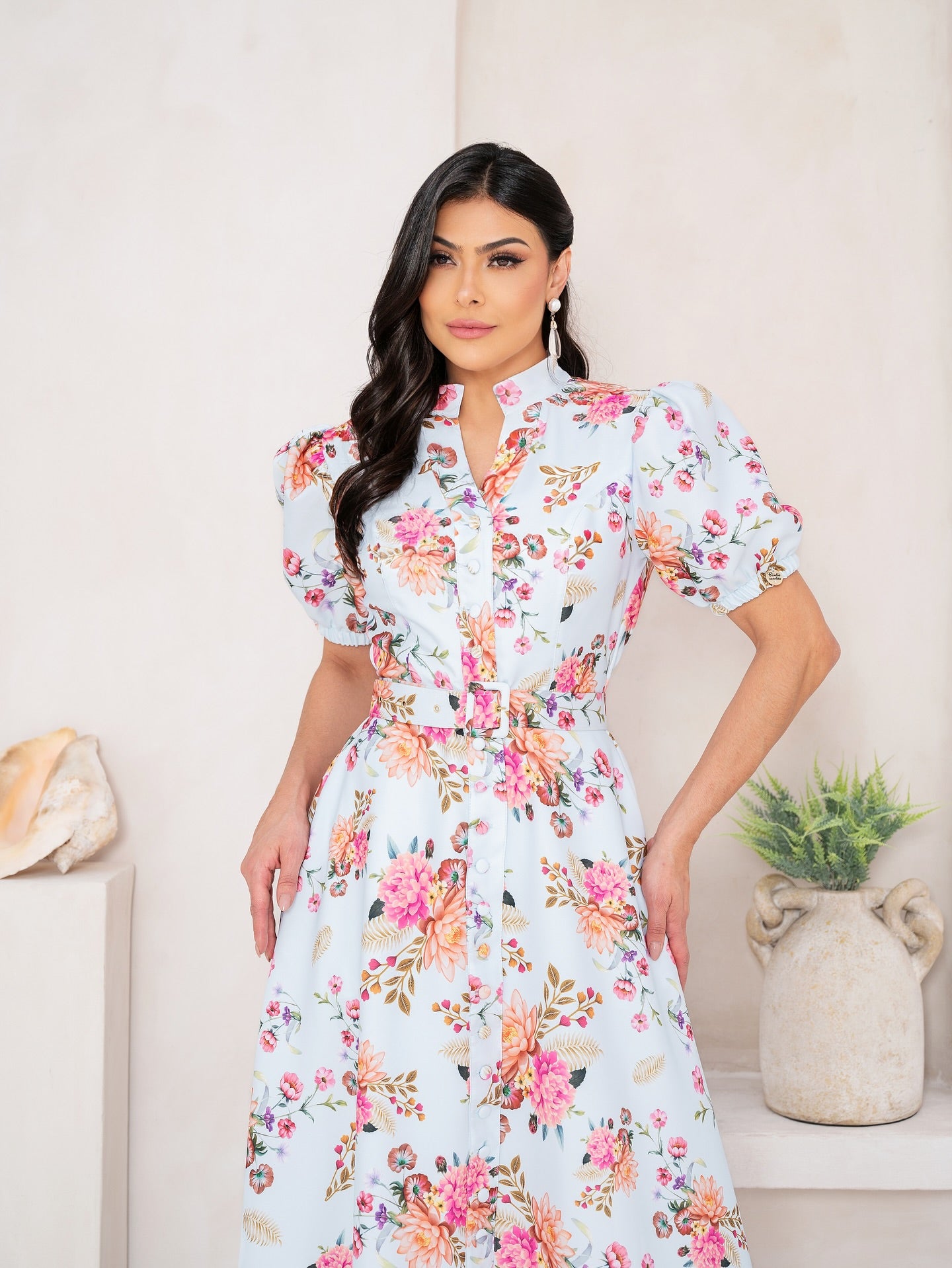 Maxi Vestido Primavera | Celeste