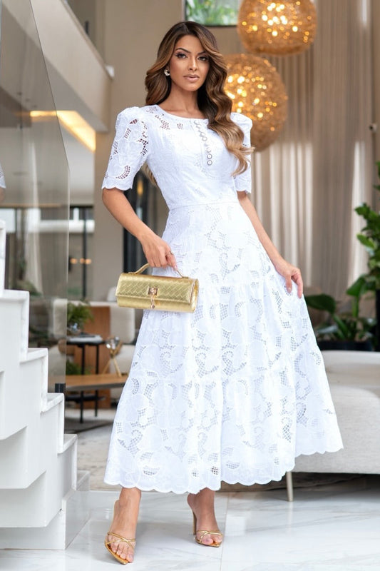 Vestido Blanco Romance