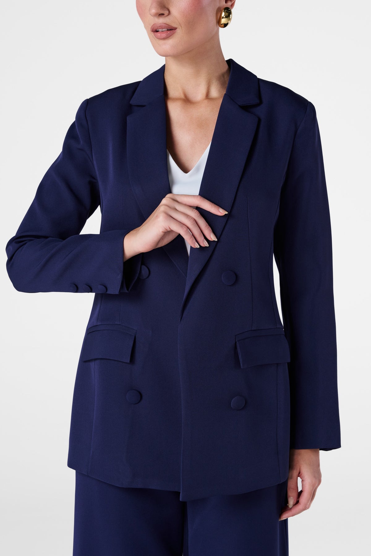Conjunto Ejecutivo Estructurado Azul Marino