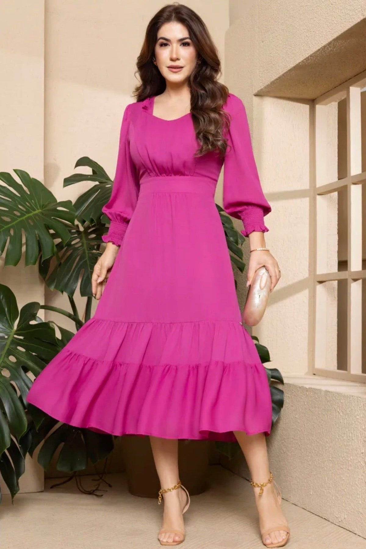 Vestido Orquídea Fúcsia