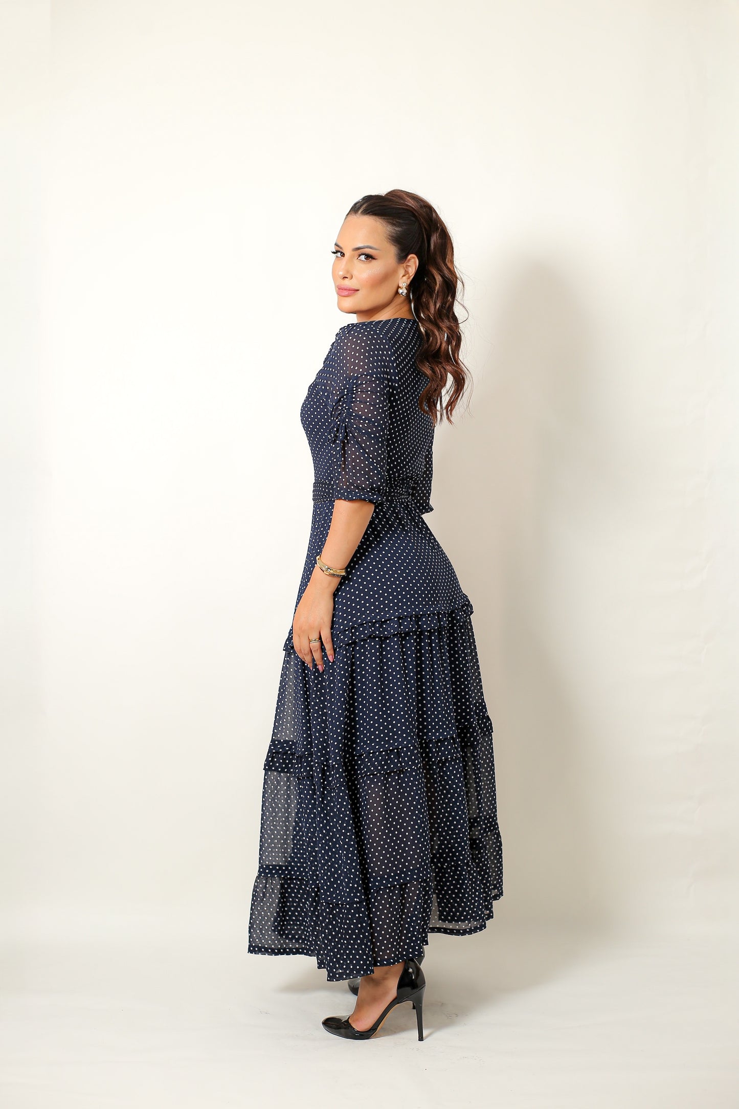 Vestido Polka Dot Chic