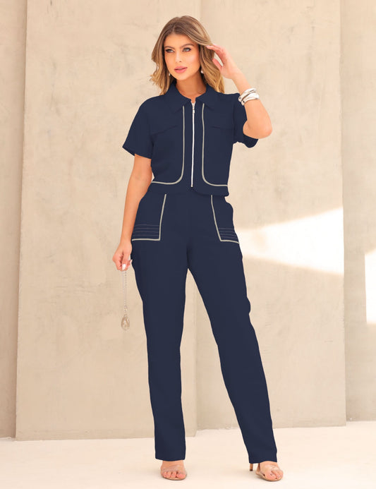 Conjunto Blusa & Pantalón | Marino