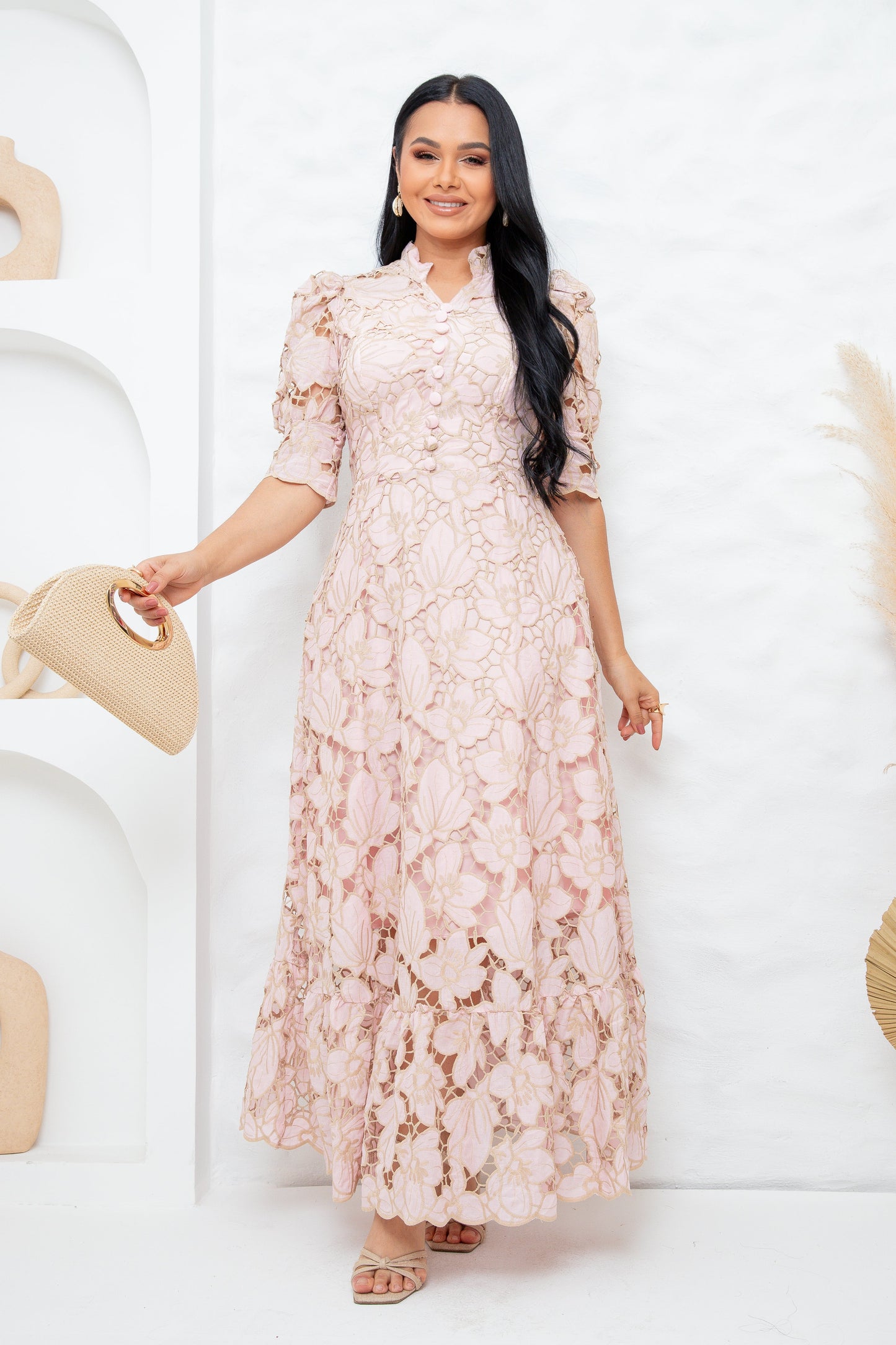 Vestido Encaje Richelieu