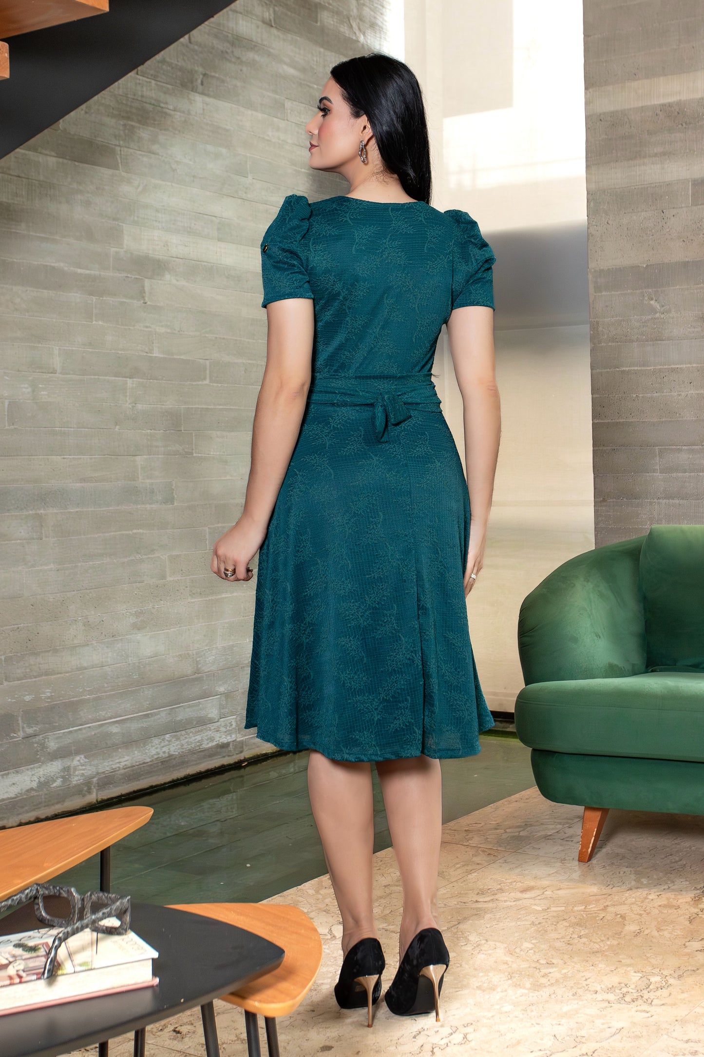 Vestido Aura Teal
