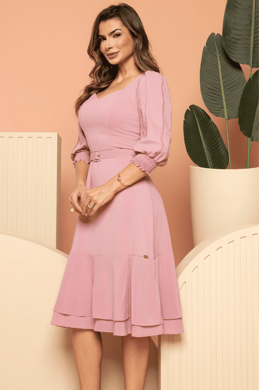 Vestido Sofía | Muselina Rosa