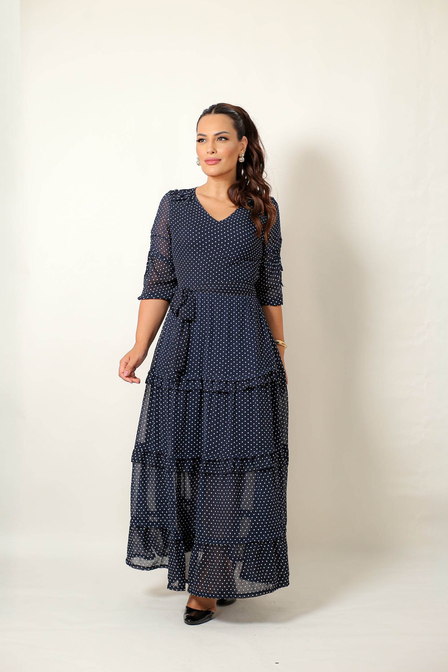 Vestido Polka Dot Chic