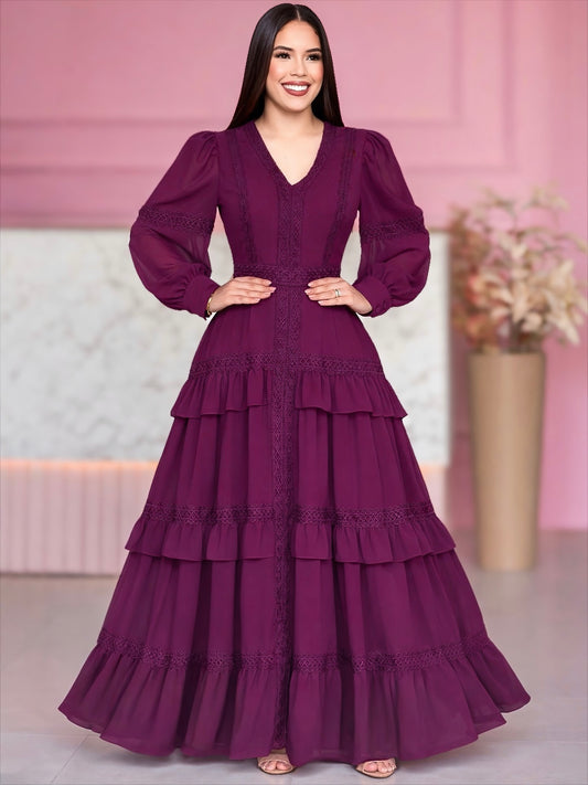 Vestido Florencia Borgoña