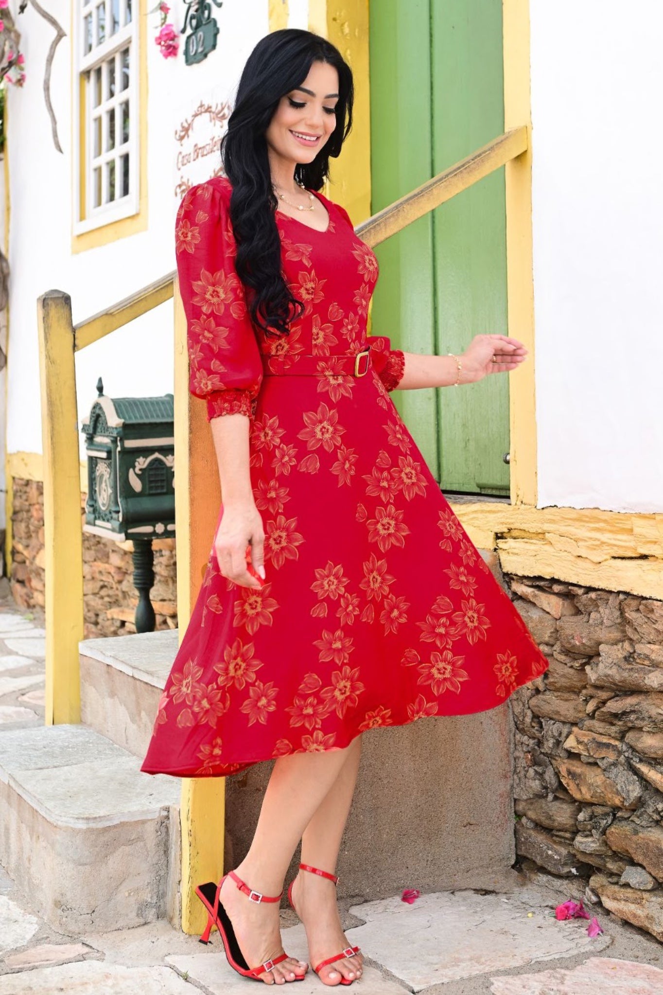 Vestido Jazmín | Rojo