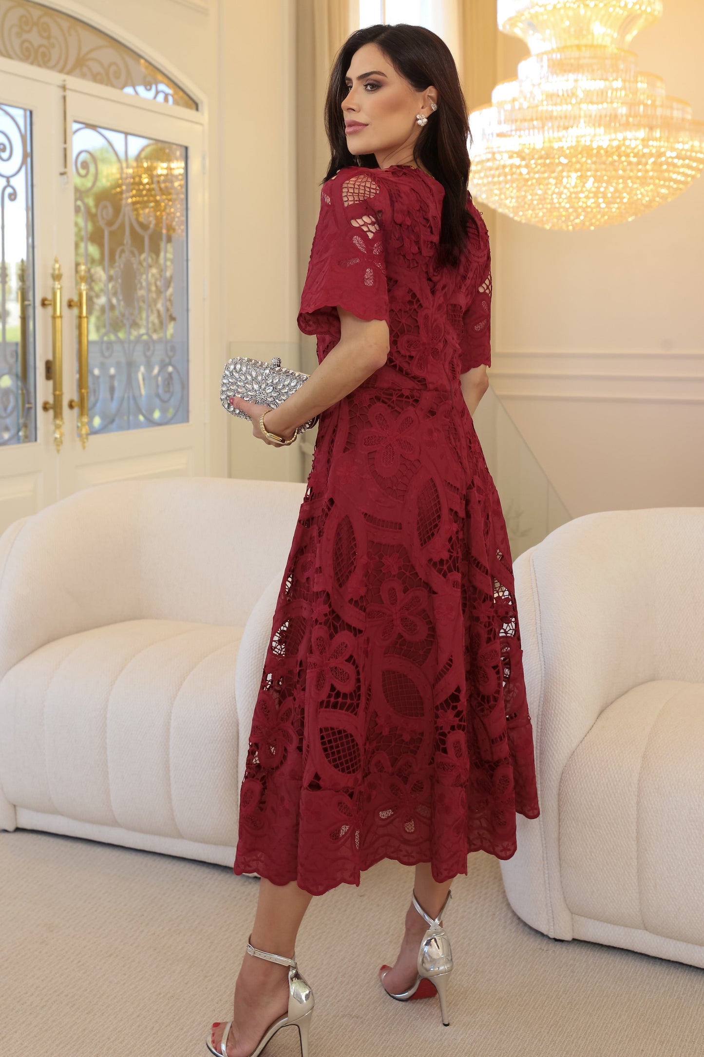 Vestido Lace Dream Burgundy