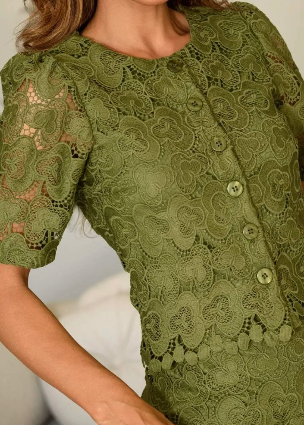 Conjunto Crochét Olivo