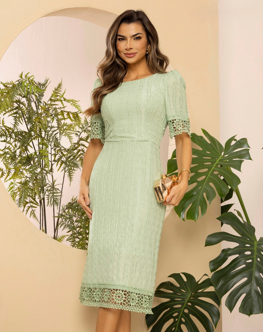 Vestido Lace Embrace | Verde