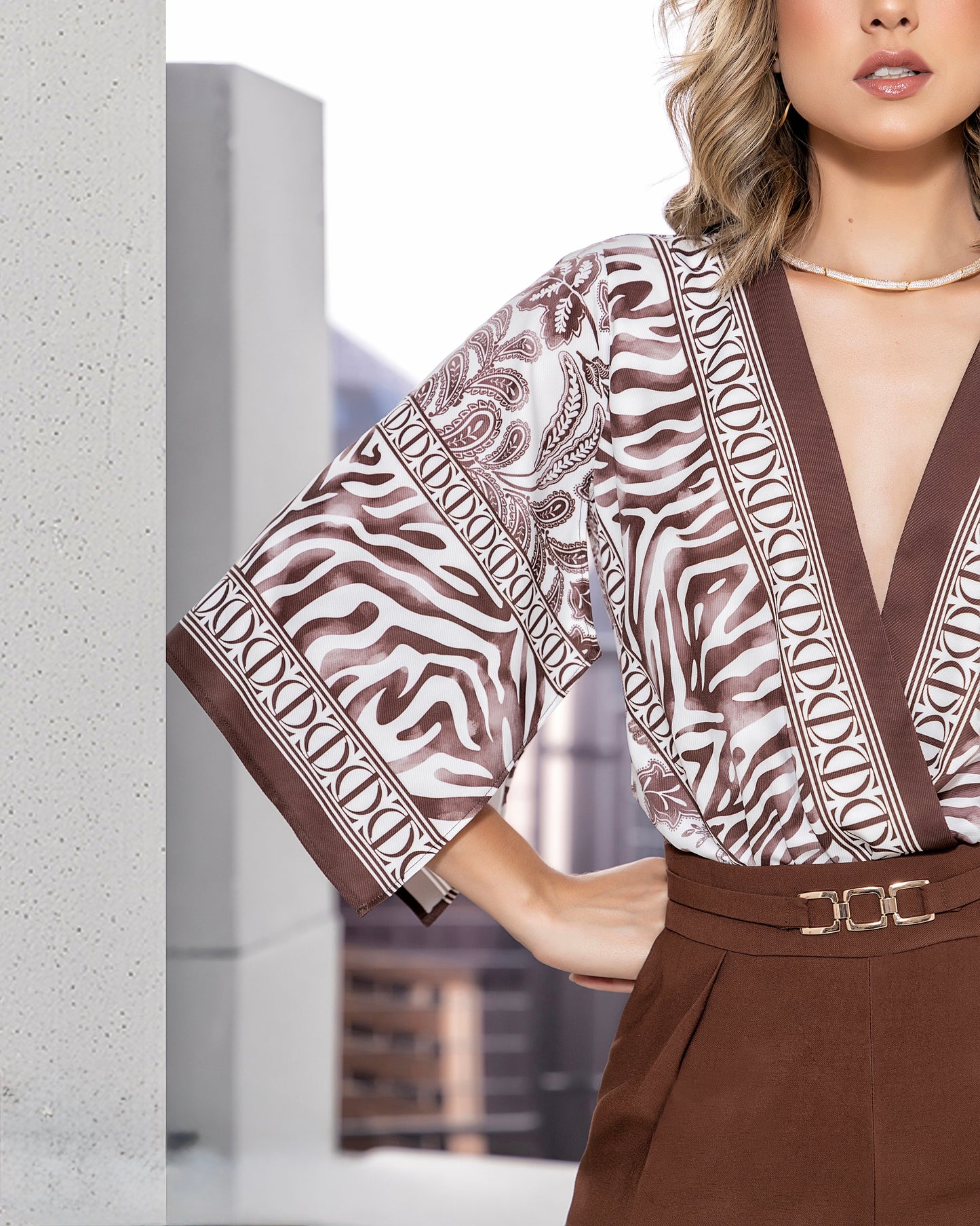 Conjunto Body y Pantalón | Marrón