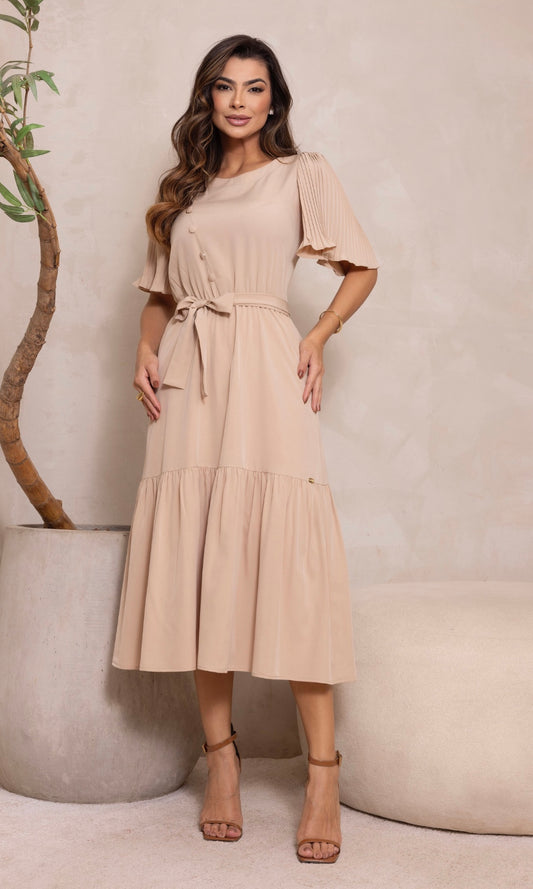 Vestido Gaia Beige