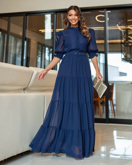 Maxi Vestido Chlóe | Azul Navy