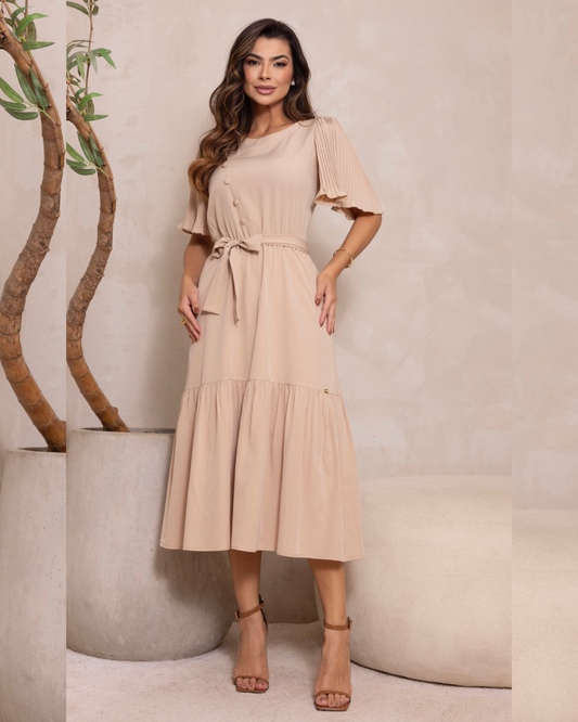 Vestido Gaia Beige