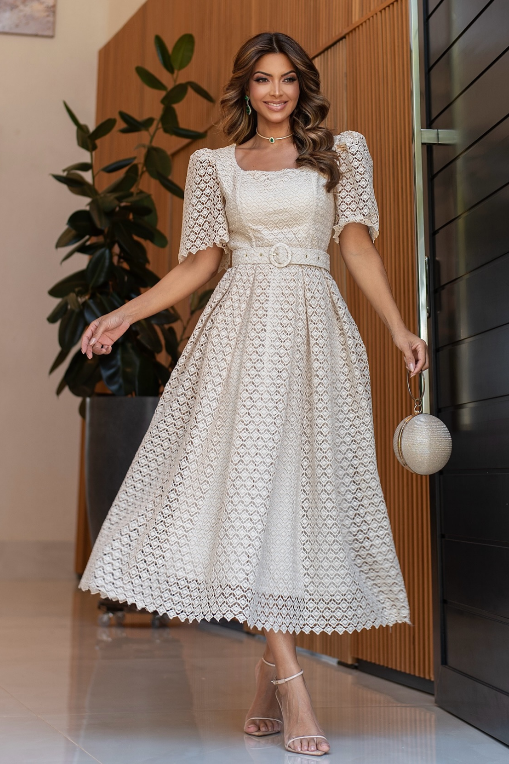 Vestido Amélie | Champagne