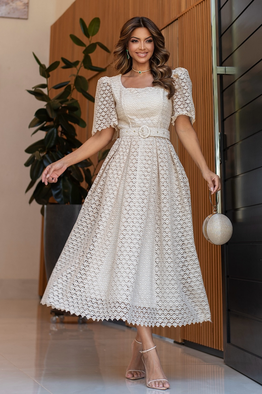 Vestido Amélie | Champagne