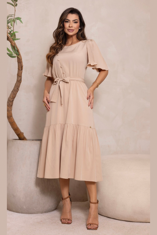 Vestido Gaia Beige