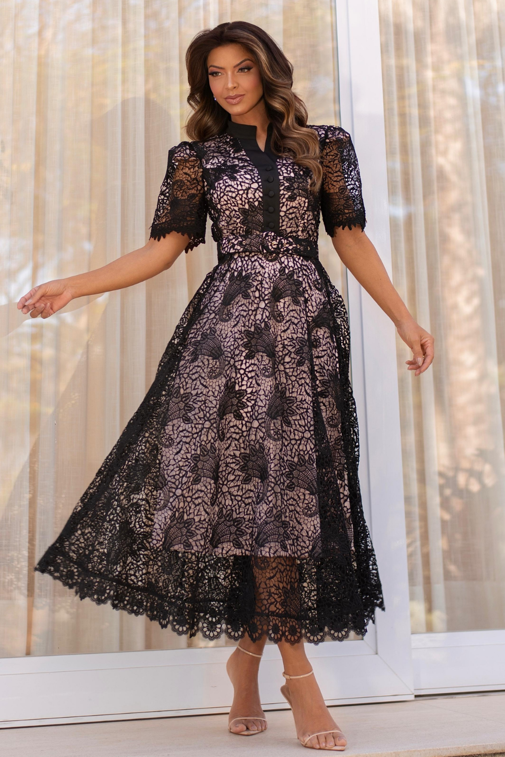 Vestido Encaje Victoria | Negro