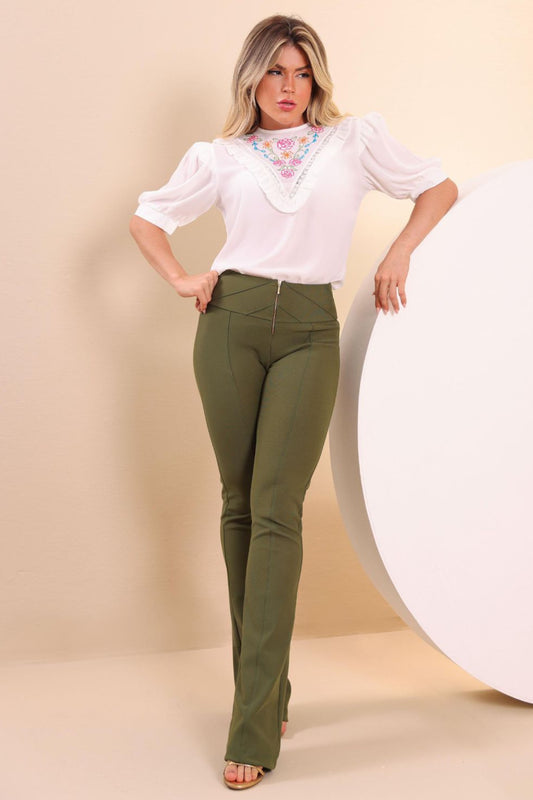 Blusa Blanca c/Bordados