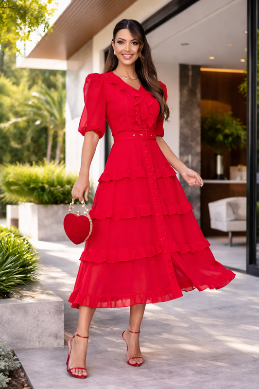 Vestido Valentina | Rojo
