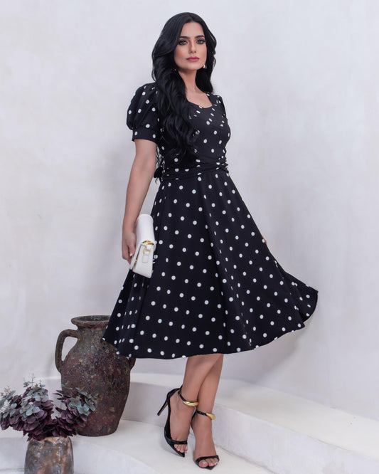 Vestido Lunares B&W