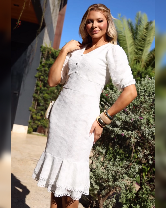 Vestido Blanco Sirena