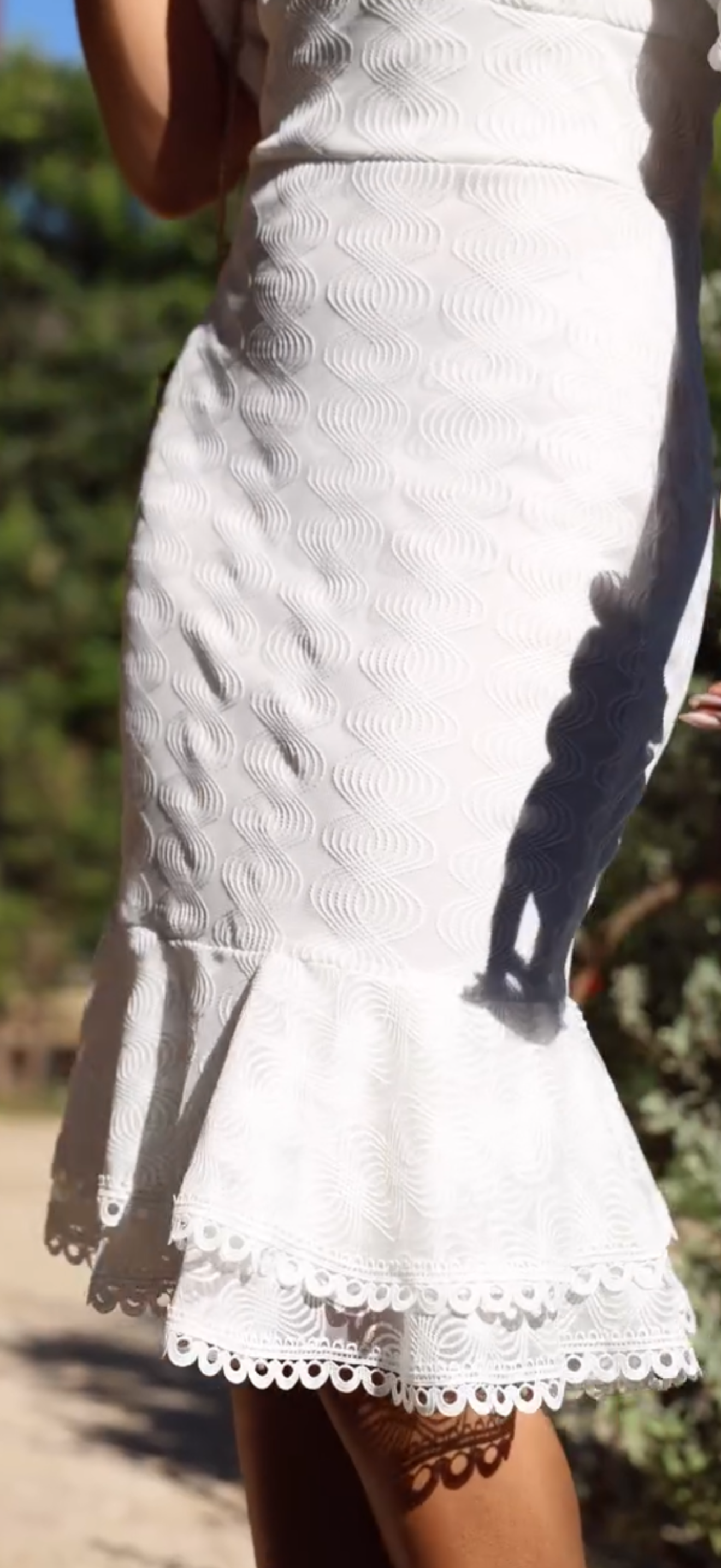Vestido Blanco Sirena