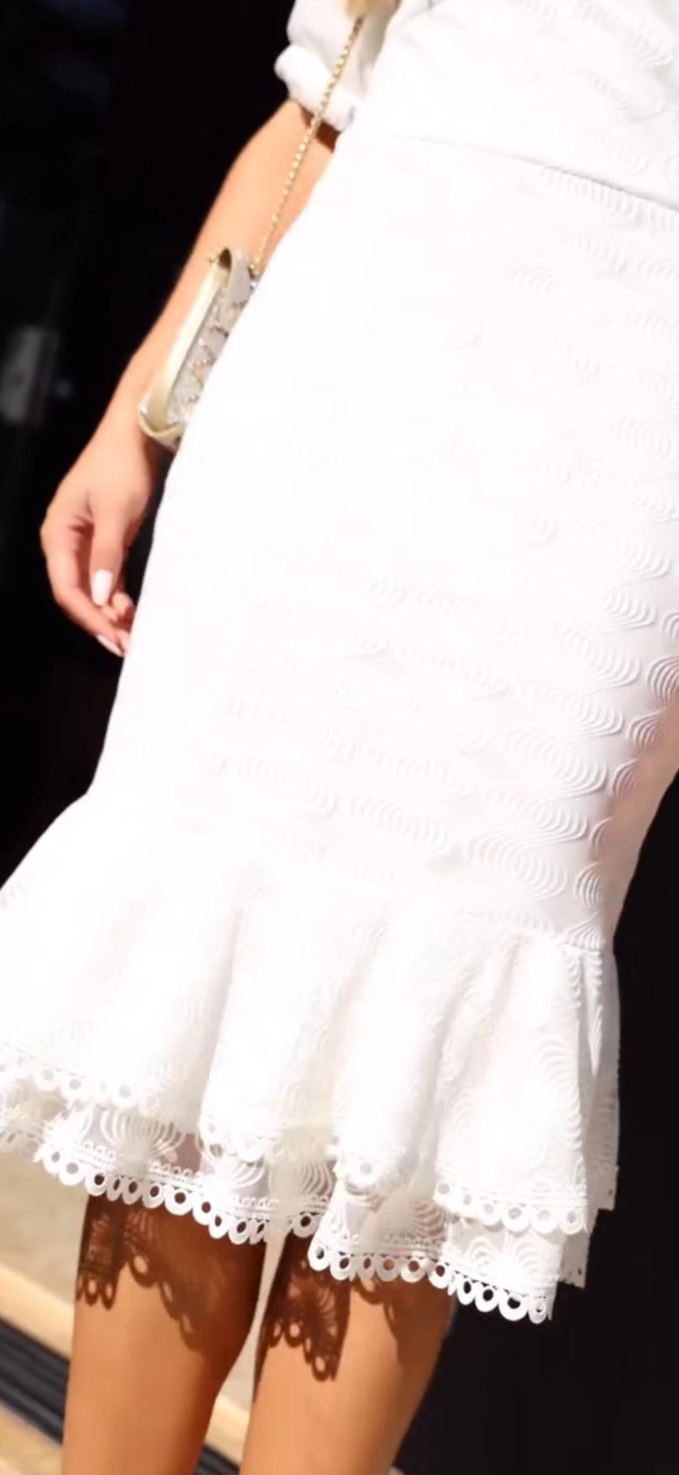Vestido Blanco Sirena