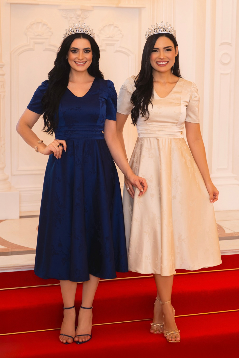Vestido Marisol Satén Beige