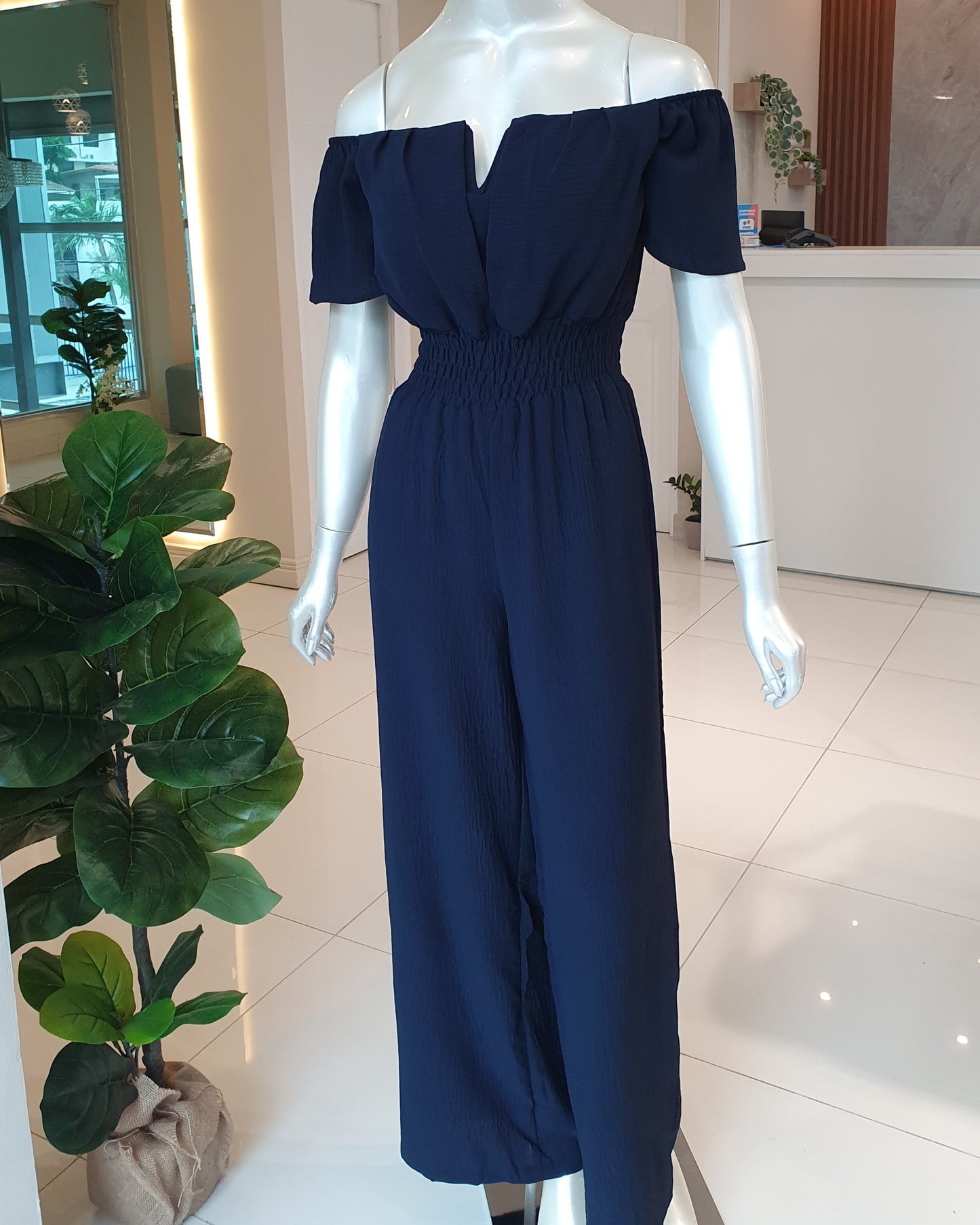 Jumpsuit Off Shoulder/Azul Navy