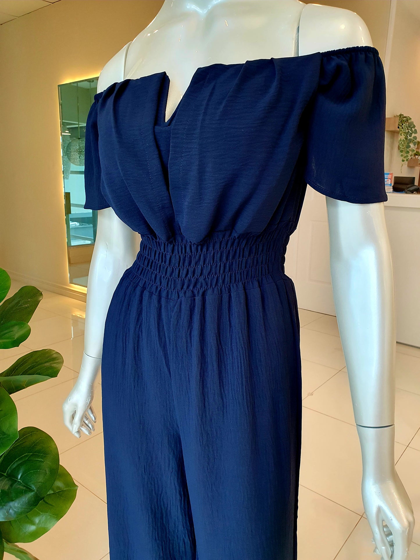 Jumpsuit Off Shoulder/Azul Navy